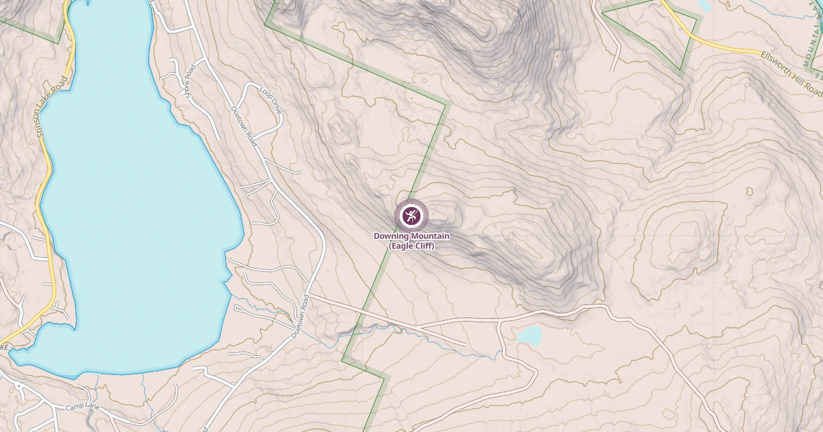 Map preview of Downing Mountain (Eagle Cliff)