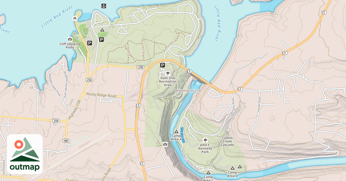Map of Blistering Ivy
