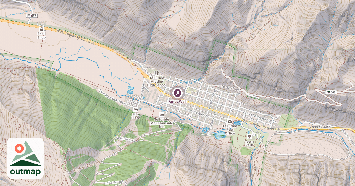 Map of Ames Wall