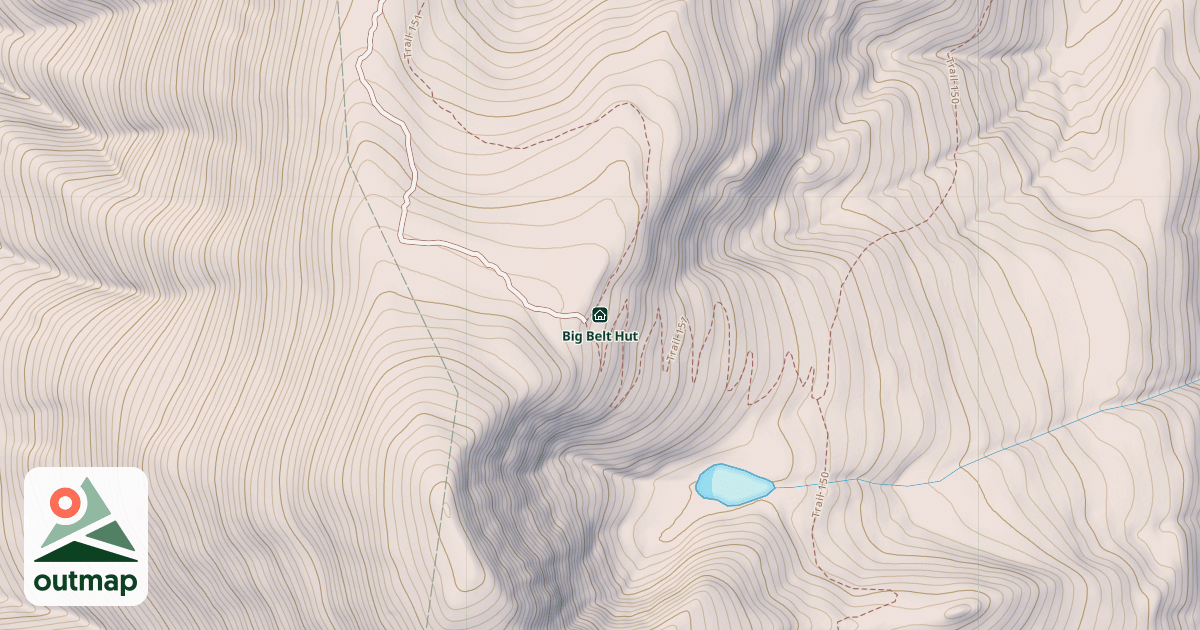 Map of Big Belt Hut
