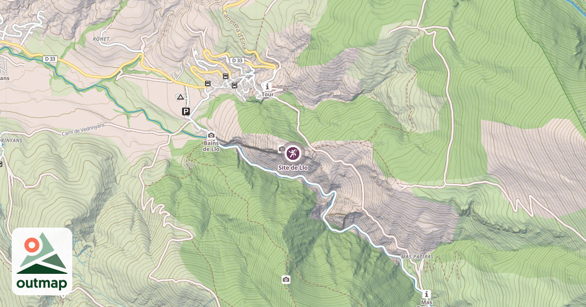 Map of Site de Llo