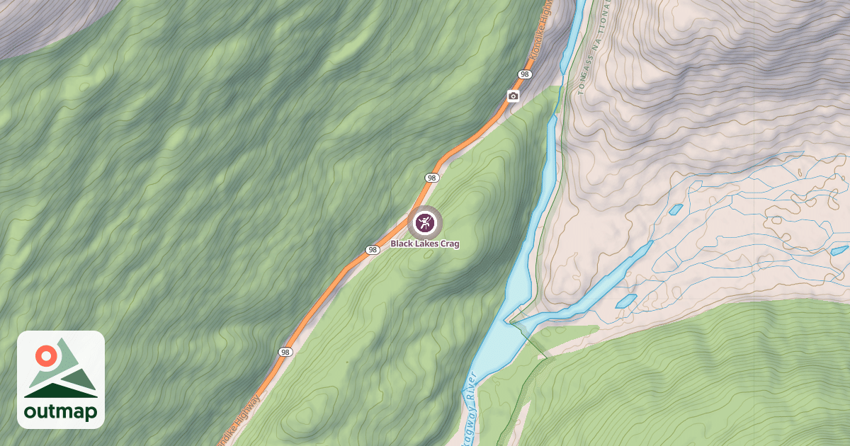 Map of Black Lakes Crag