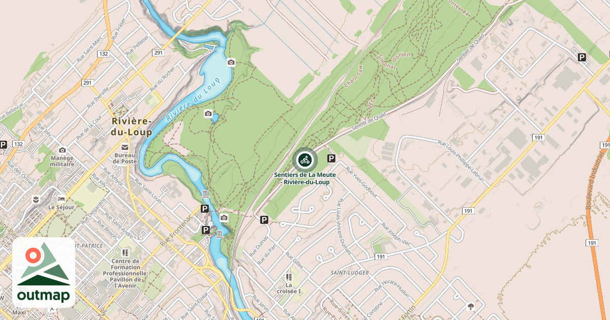 Map of Sentiers de La Meute - Rivière-du-Loup