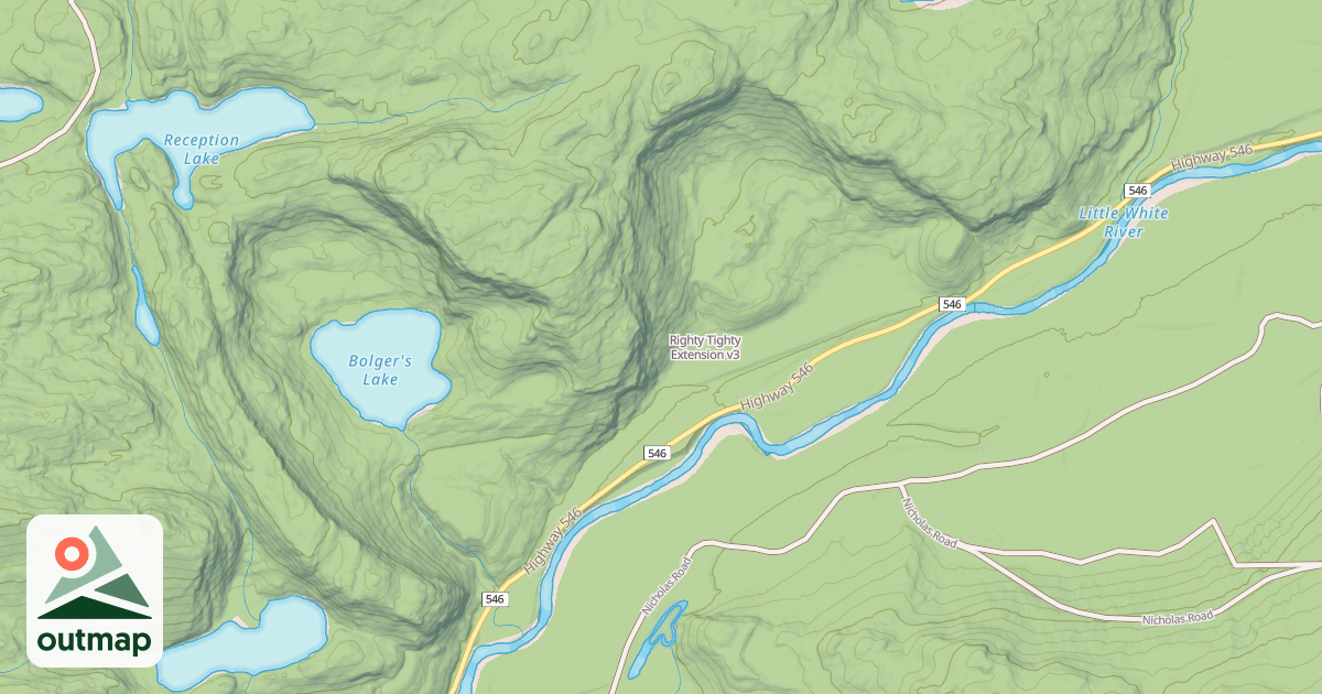 Map of Righty Tighty Extension