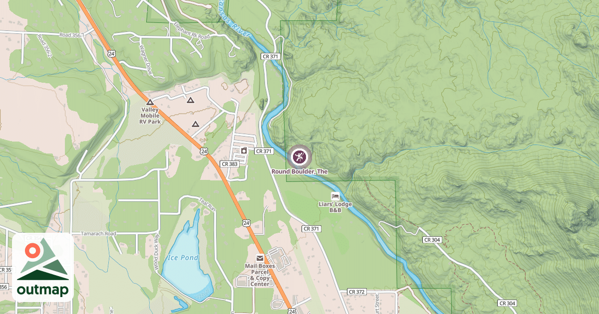 Map of Round Boulder, The