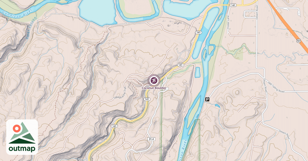 Map of Coconut Boulder