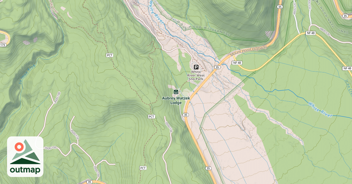 Map of Aubrey Watzek Lodge