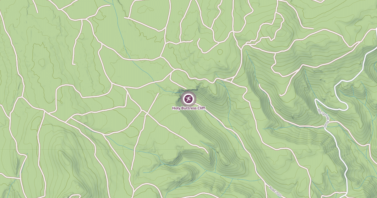 Map preview of Holy Buttress Cliff