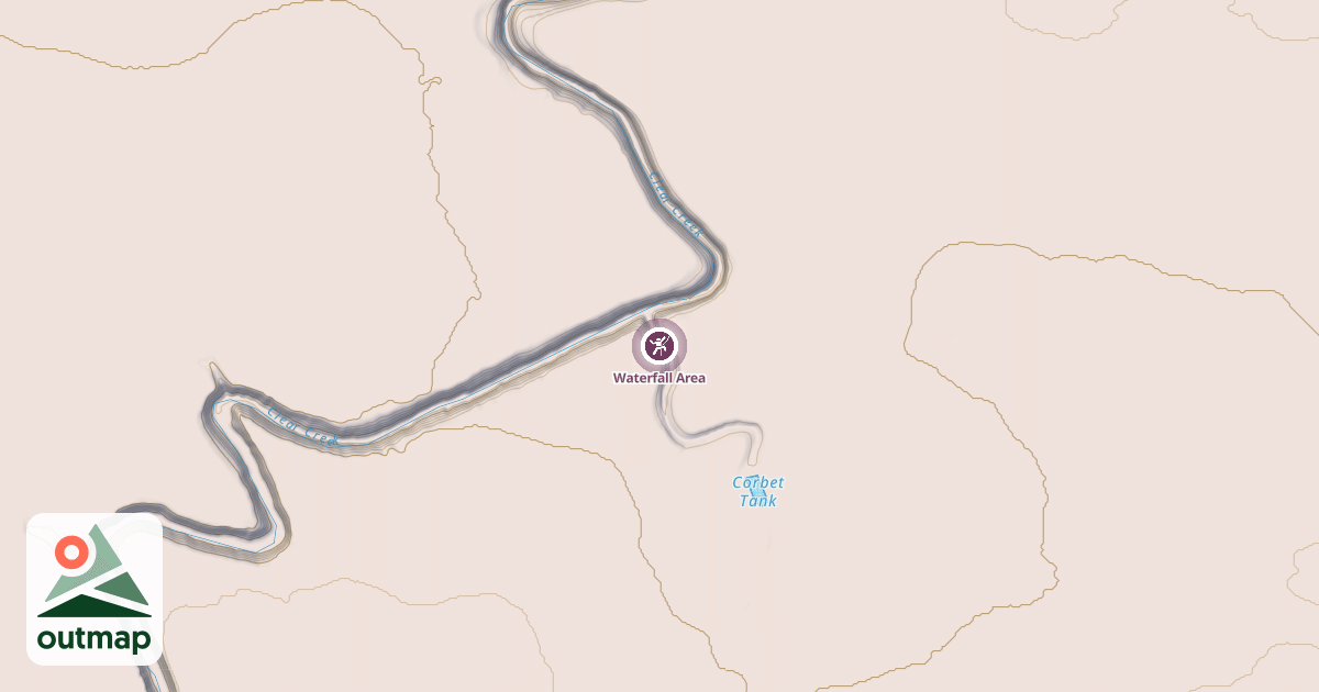 Map of Waterfall Area