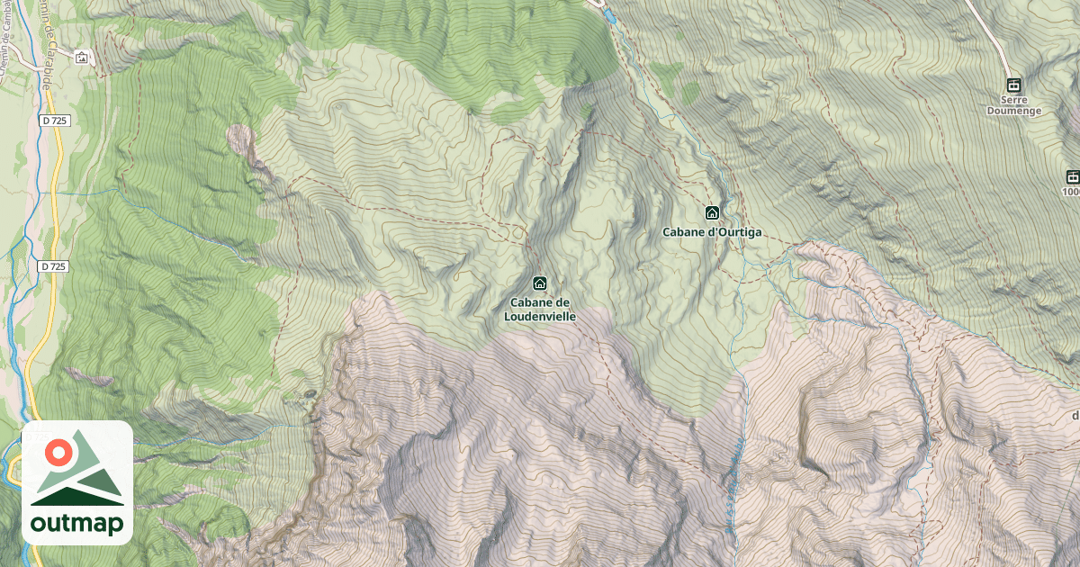 Map of Cabane de Loudenvielle