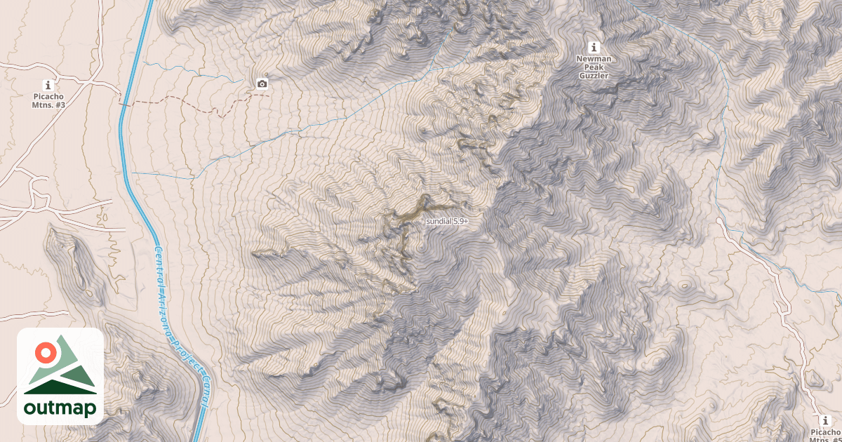 Map of sundial