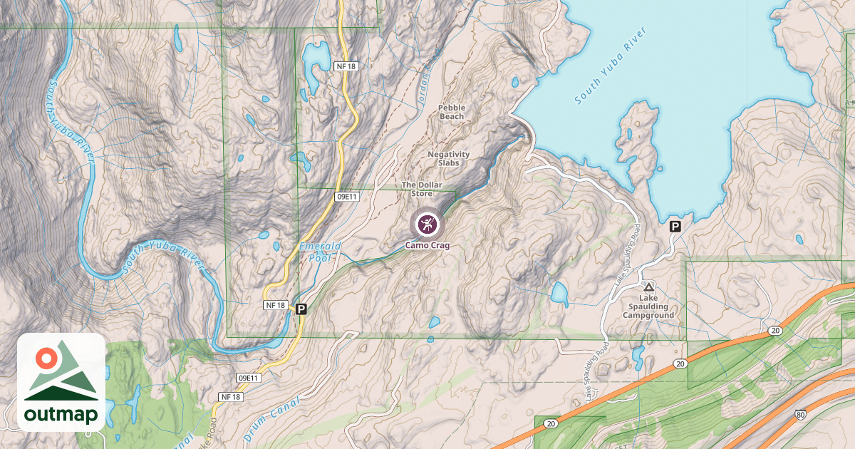 Map of Camo Crag