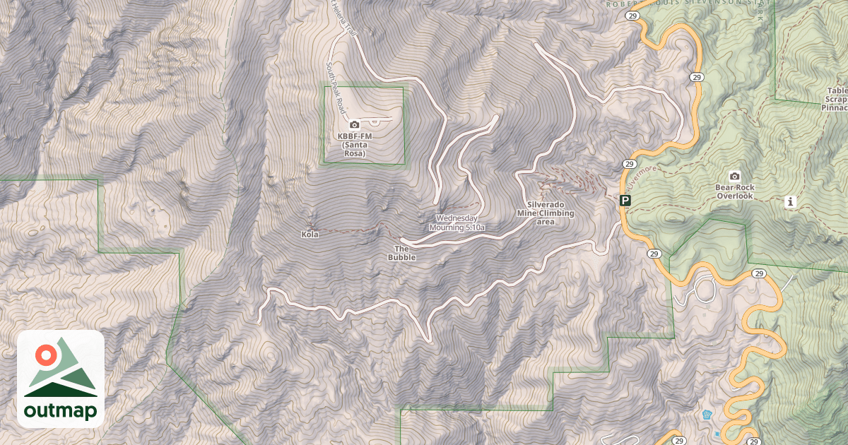 Map of Wednesday Mourning