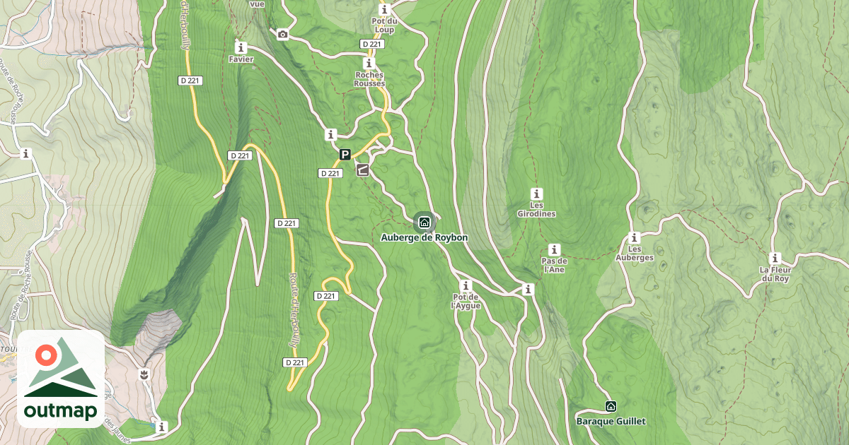 Map of Auberge de Roybon