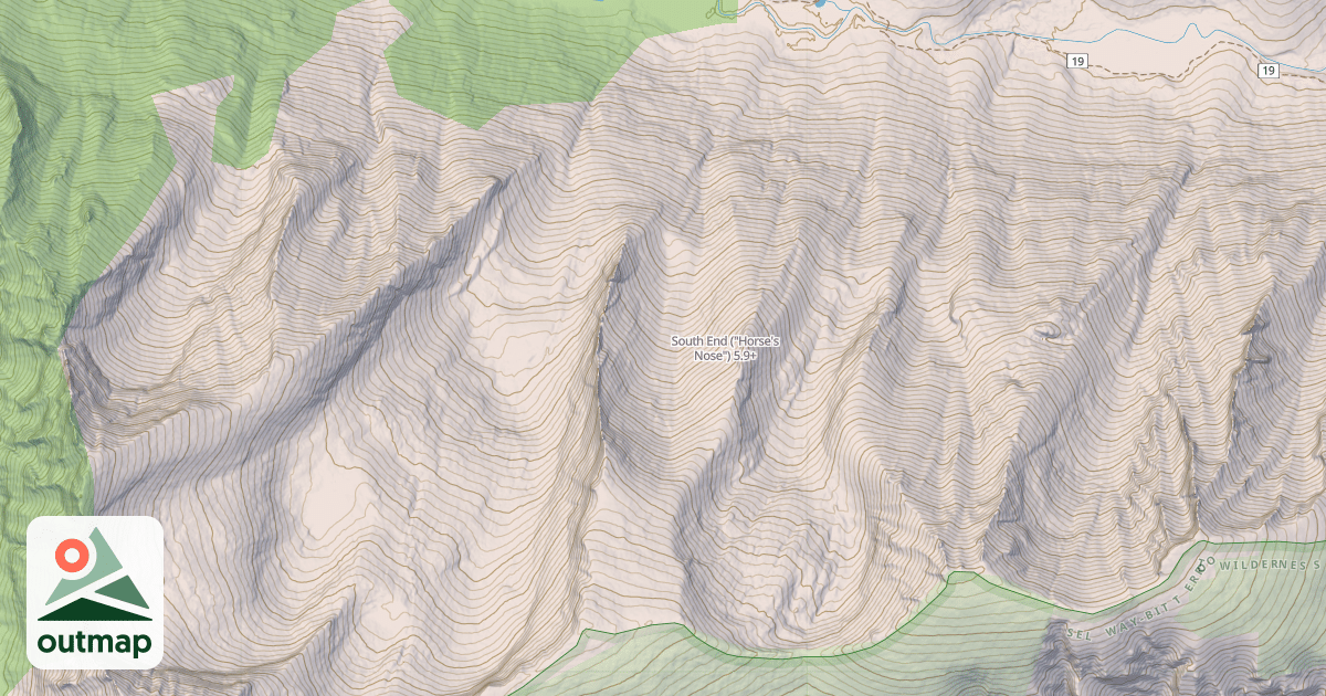 Map of South End ("Horse's Nose")