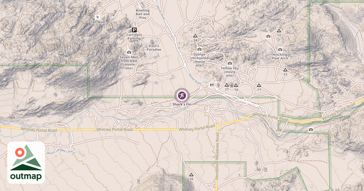 Map of Shark's Fin