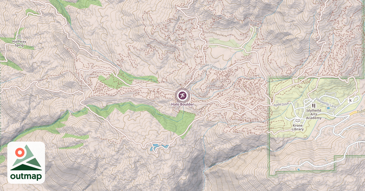 Map of Halo Boulder
