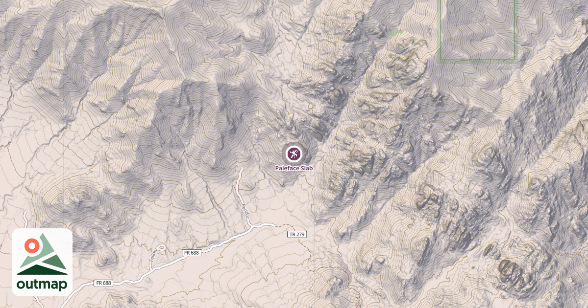 Map of Paleface Slab