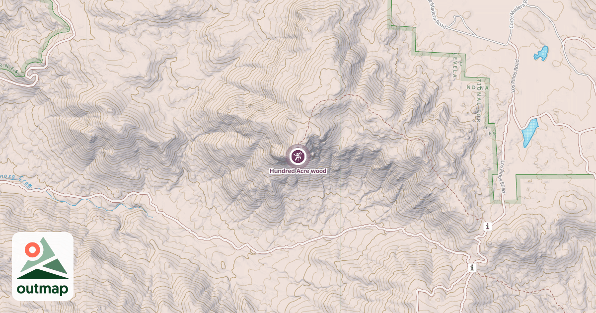 Map of Hundred Acre wood