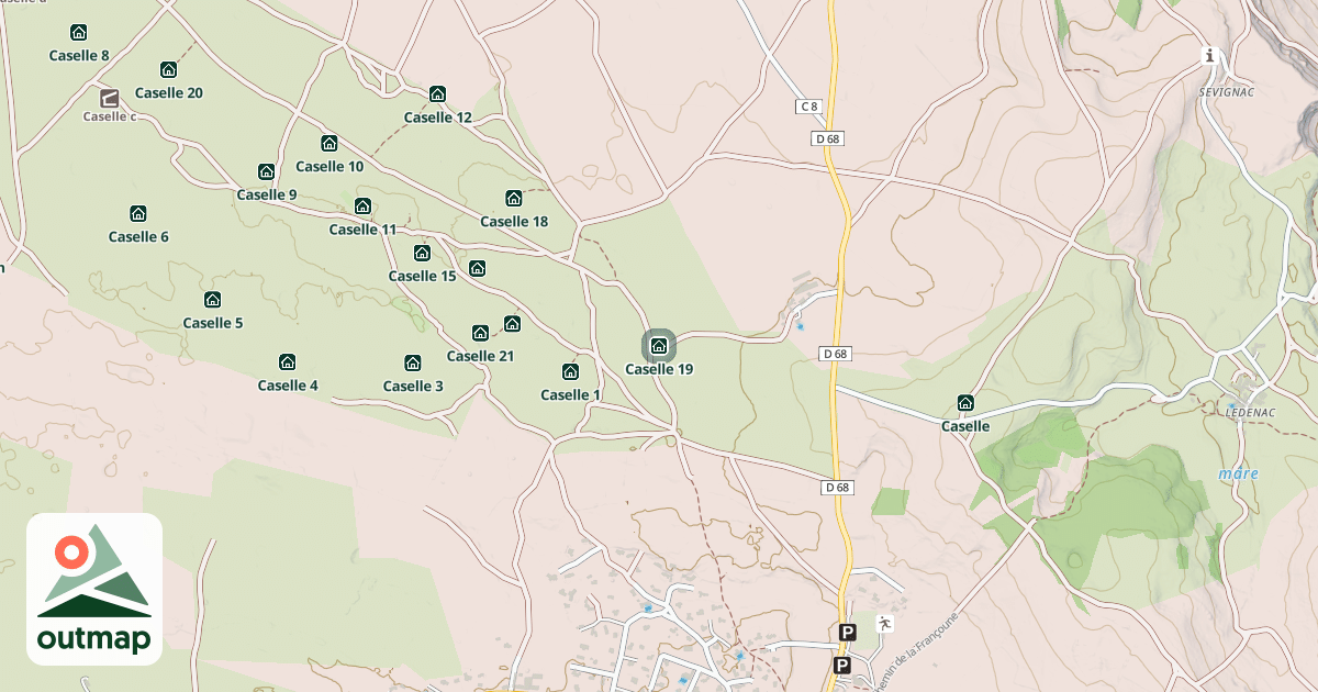 Map of Caselle 19