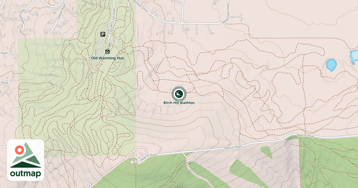 Map of Birch Hill Biathlon