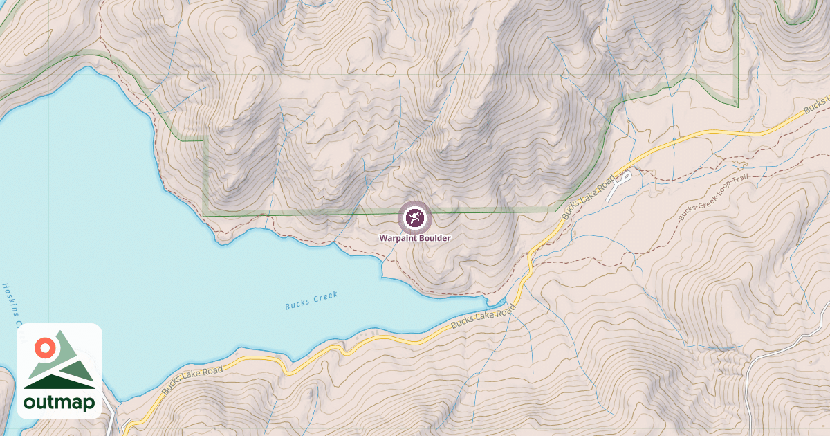 Map of Warpaint Boulder