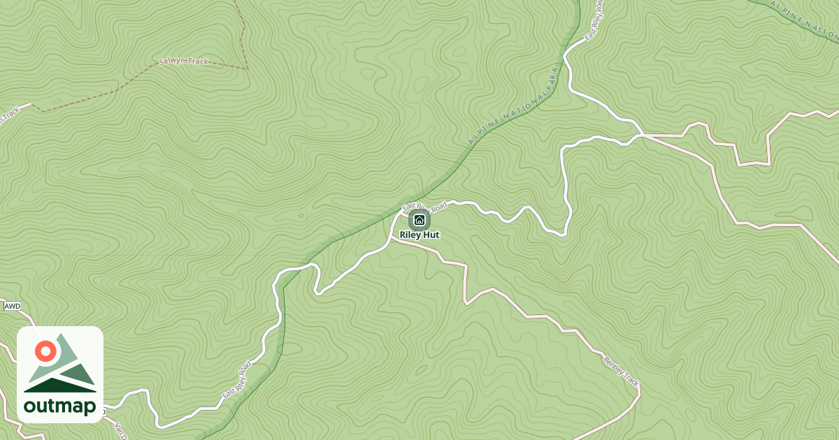 Map of Riley Hut