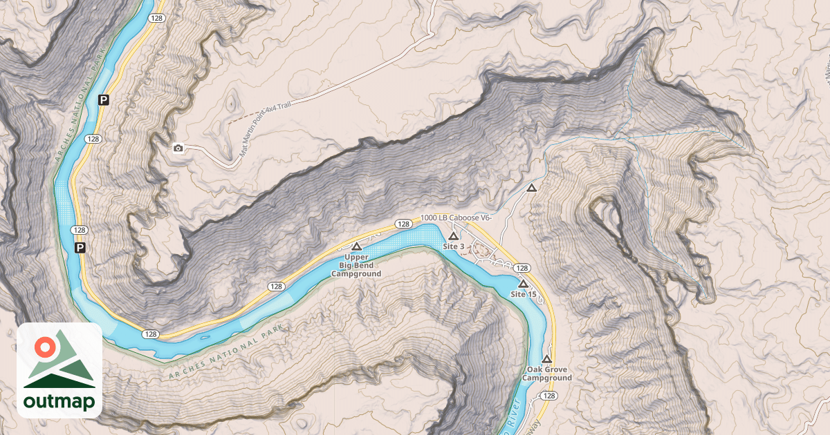 Map of 1000 LB Caboose