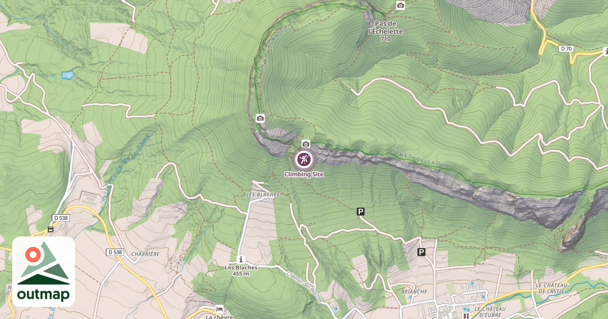 Map of Climbing Site