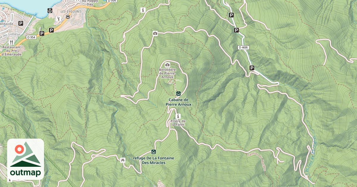 Map of Cabane de Pierre Arnoux