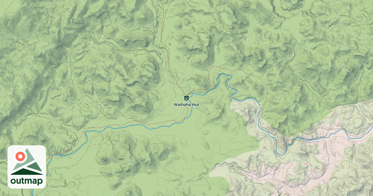 Map of Waihaha Hut