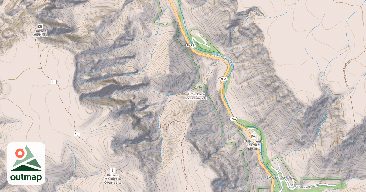 Map of Brokeback Mountain