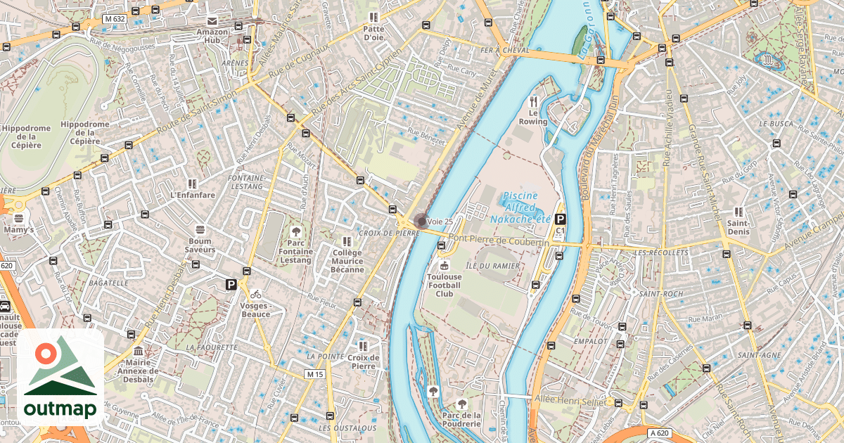 Map of Voie 25