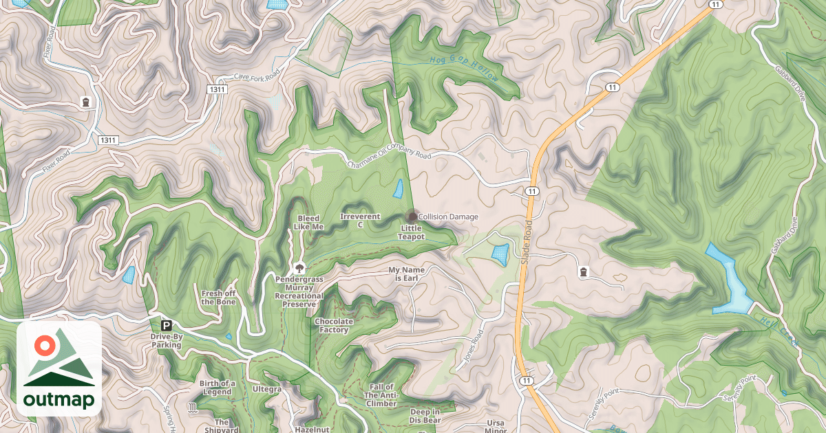 Map of Collision Damage