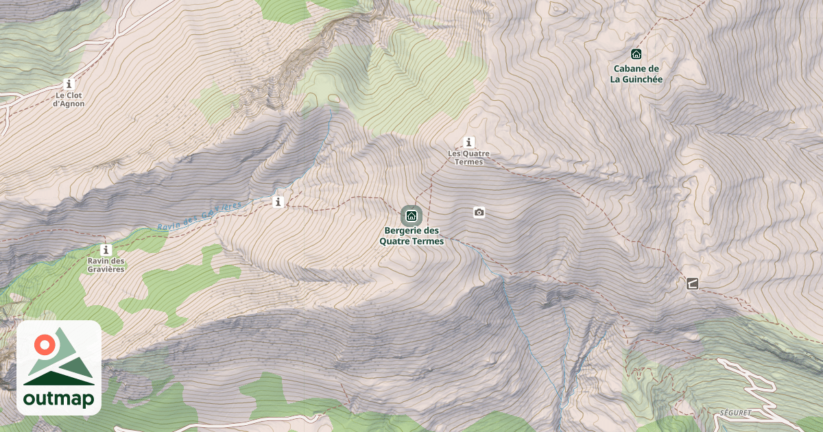 Map of Bergerie des Quatre Termes