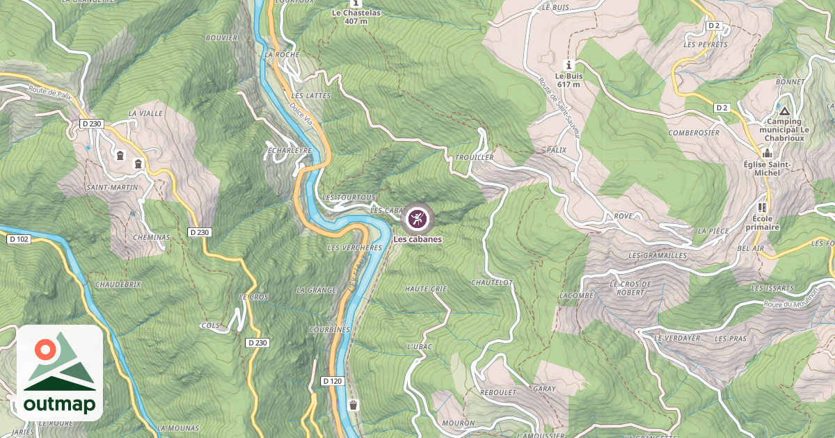 Map of Les cabanes