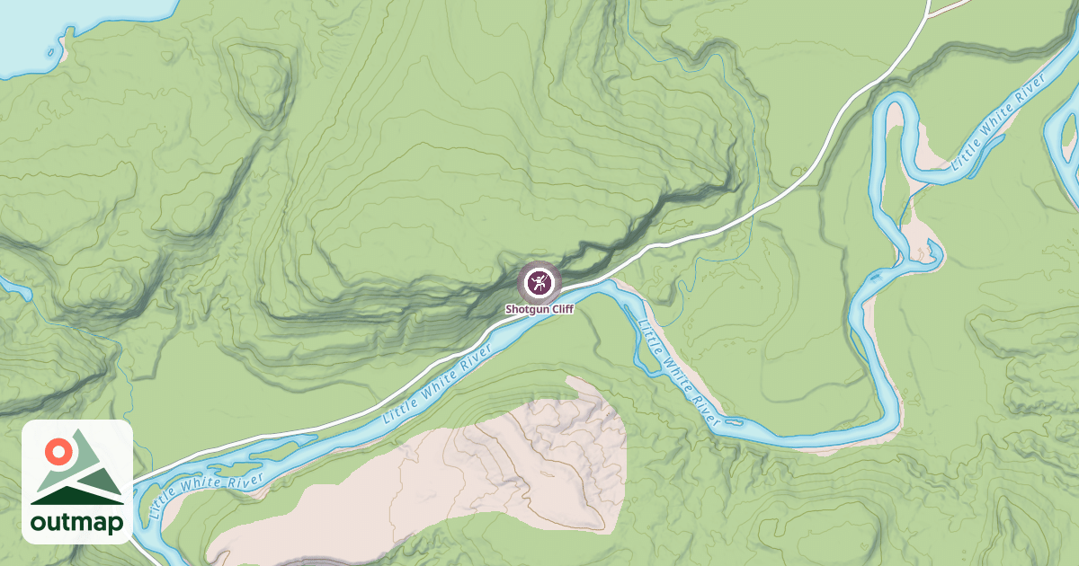 Map of Shotgun Cliff