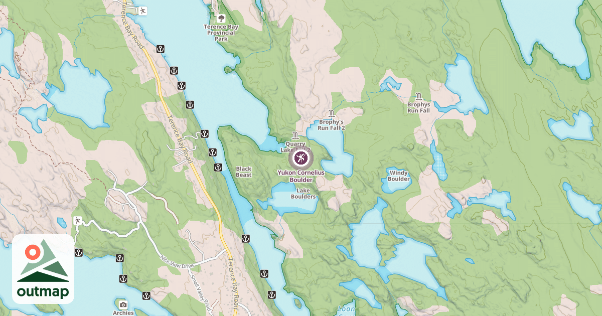 Map of Yukon Cornelius Boulder