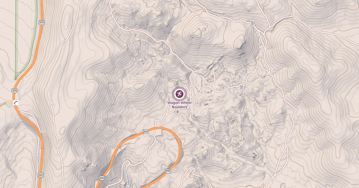 Map preview of Wagon Wheel Boulders