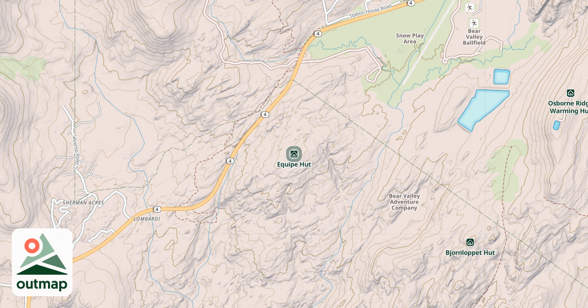 Map of Equipe Hut