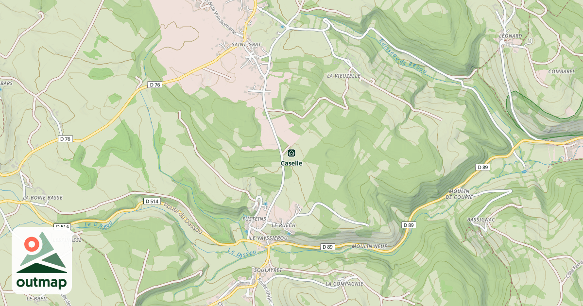Map of Caselle