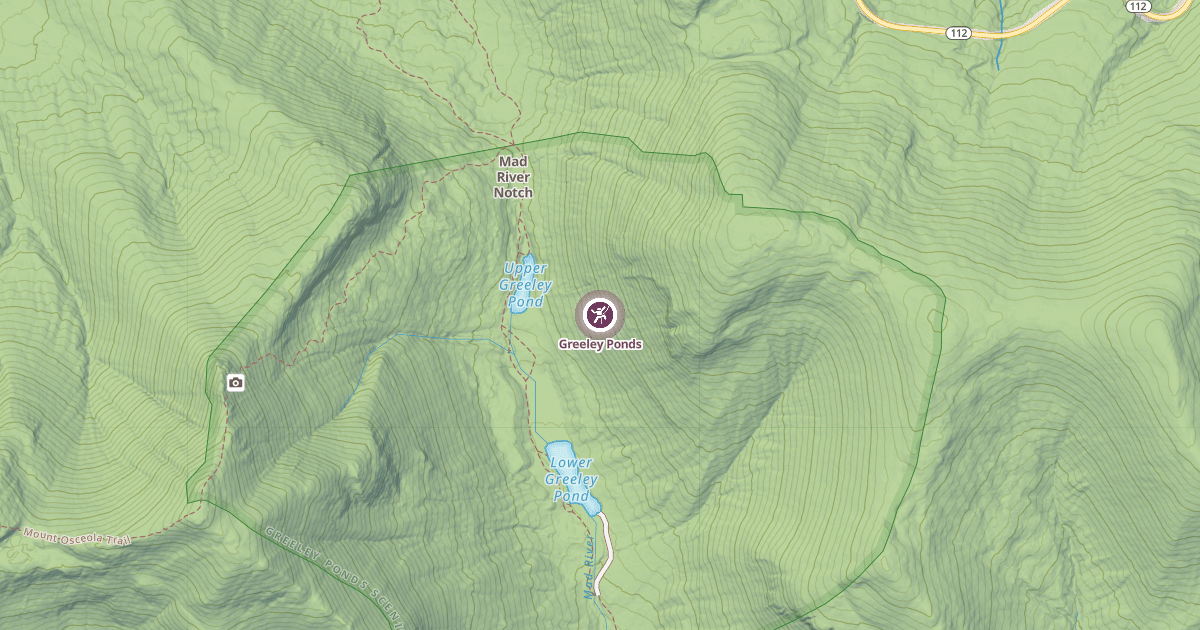 Map preview of Greeley Ponds