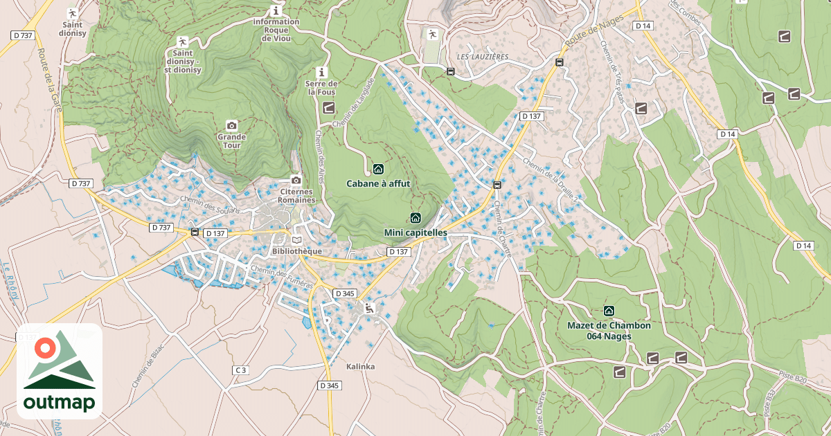 Map of Mini capitelles