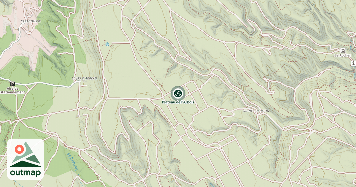 Map of Plateau de l'Arbois