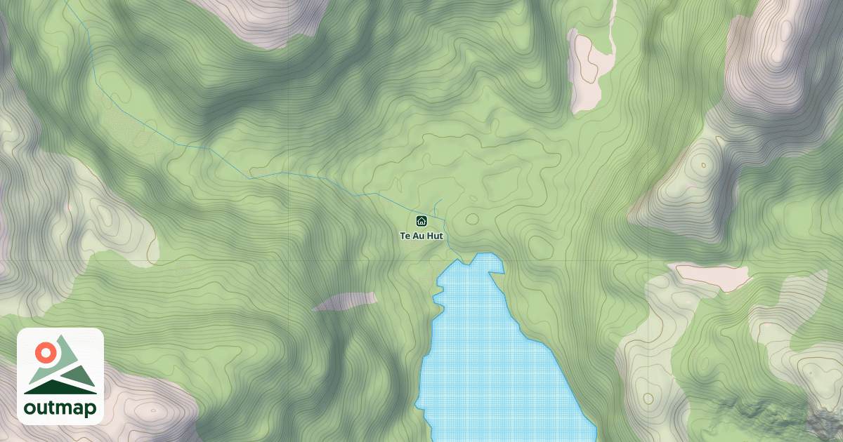 Map of Te Au Hut