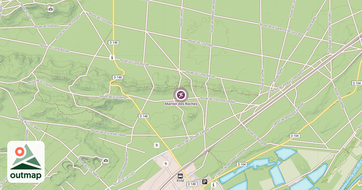 Map of Marion des Roches