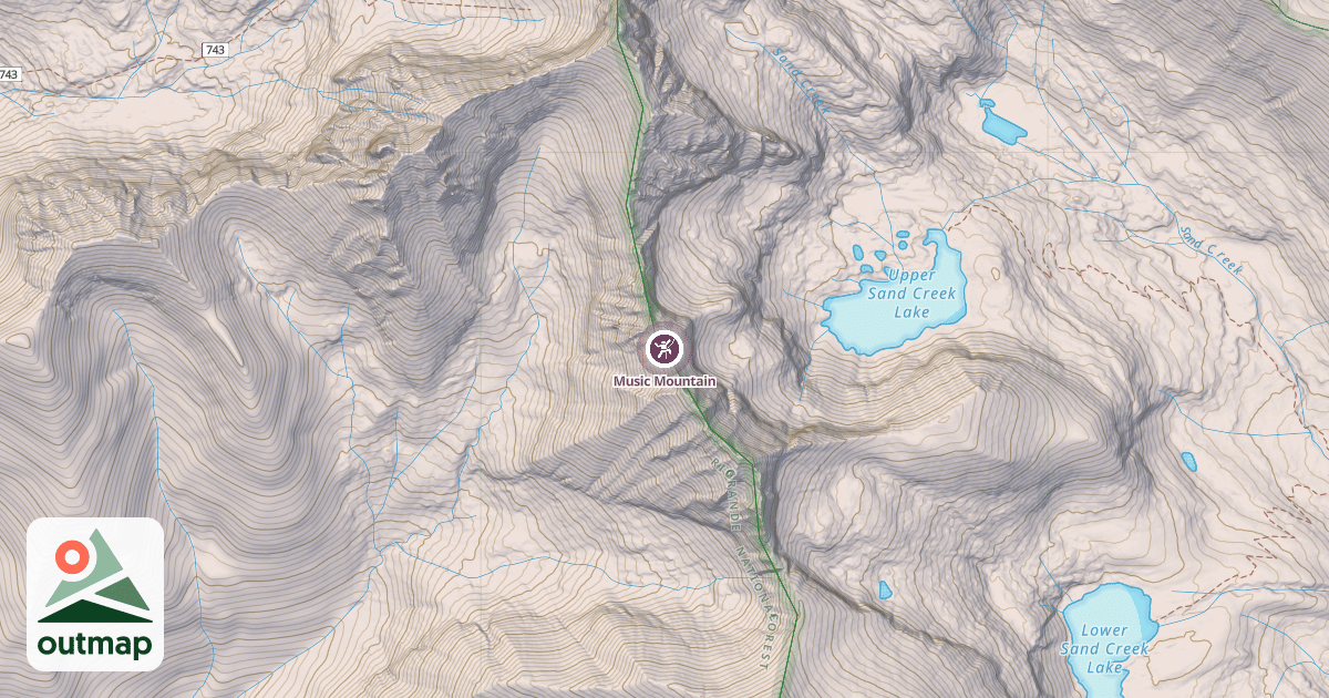 Map of Music Mountain