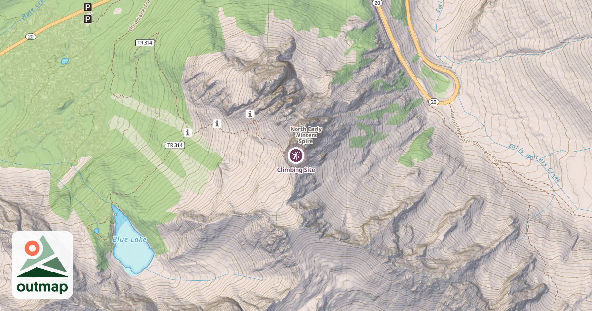 Map of Climbing Site