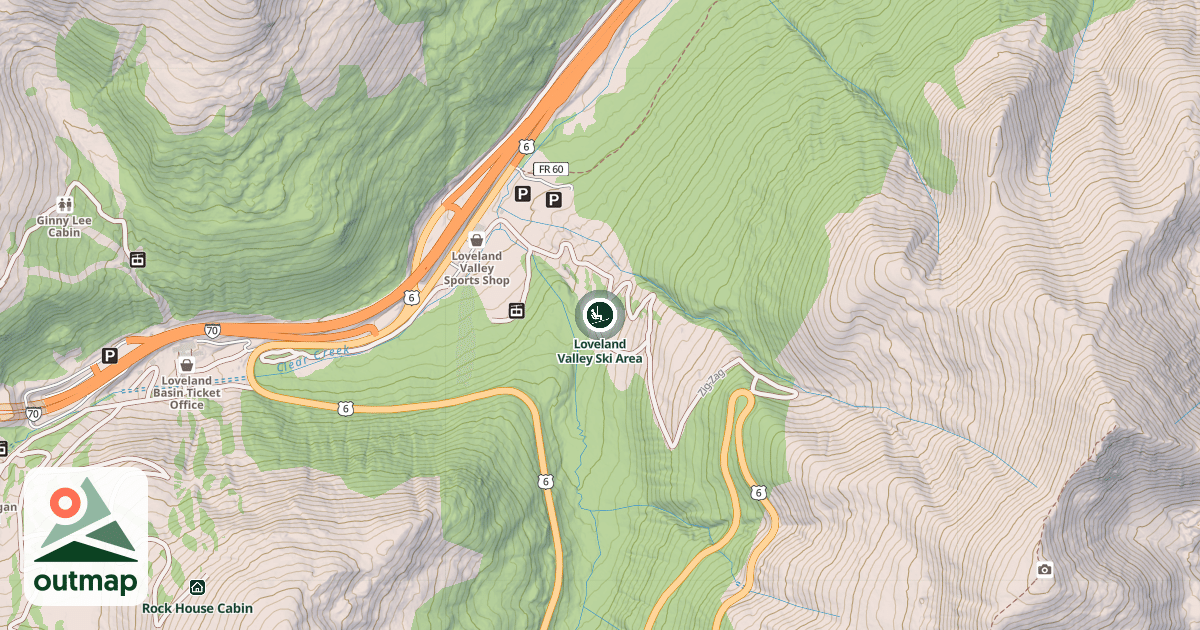 Map of Loveland Valley Ski Area