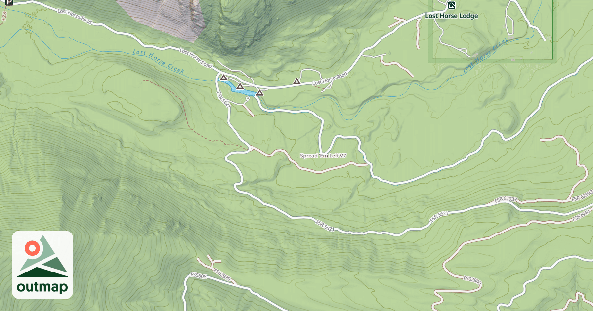 Map of Spread 'Em Left